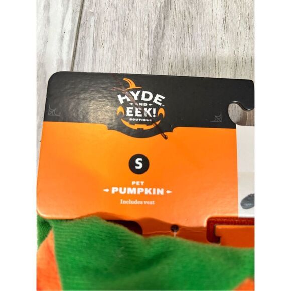 Target Hyde & Eek pumpkin pet Halloween costume size S - Picture 4 of 9